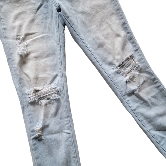 KanCan High Rise Light Wash Distressed Skinny Jeans - Picture 7 of 16